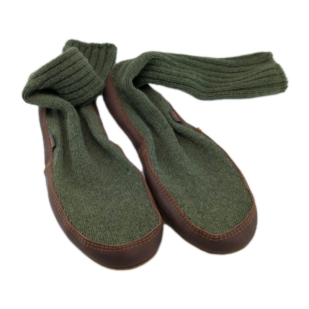 Acorn Winter Men's Booties Size 12-13 Leather Brown Green